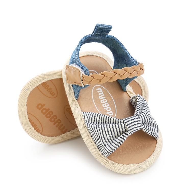 Giày Sandal nơ sọc G038