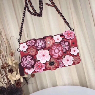 🆘RẺ VÔ ĐỊCH🆘Túi Coach hoa trà mini đỏ hồng