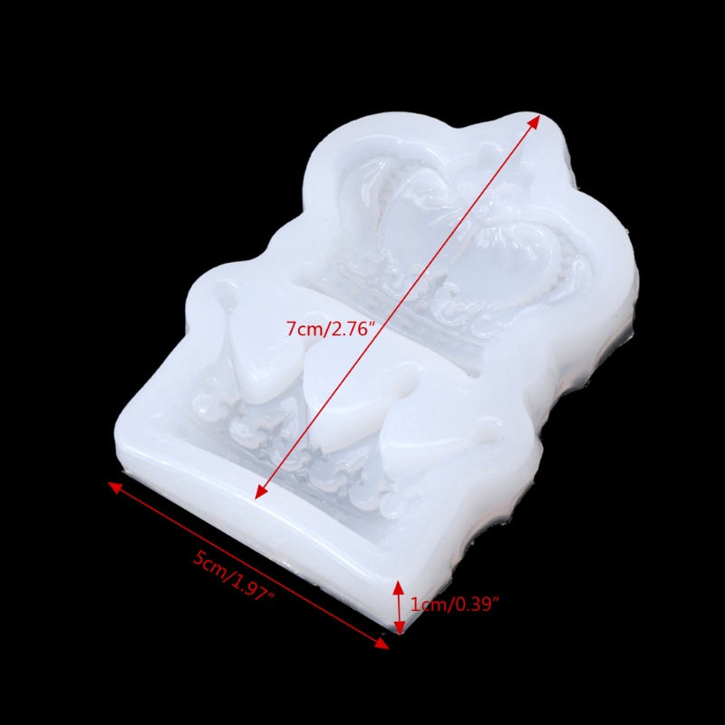 Khuôn Silicone Làm Mặt Trang Sức Hình Vương Miện