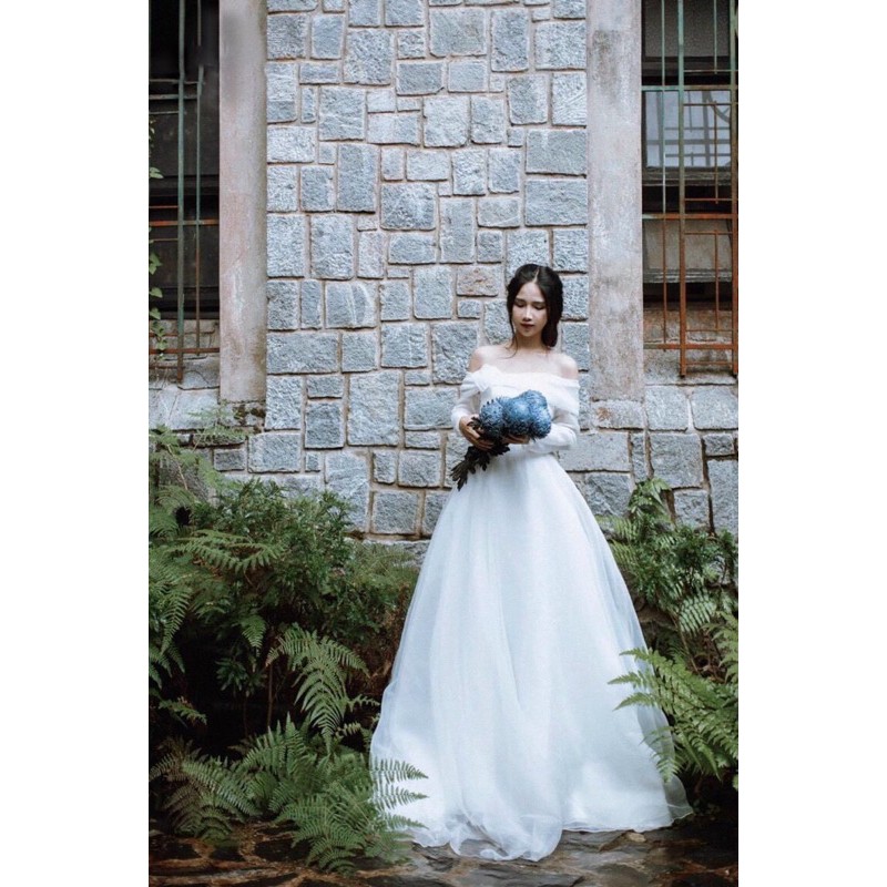 ĐẦM MAXI HOA TAY DÀI