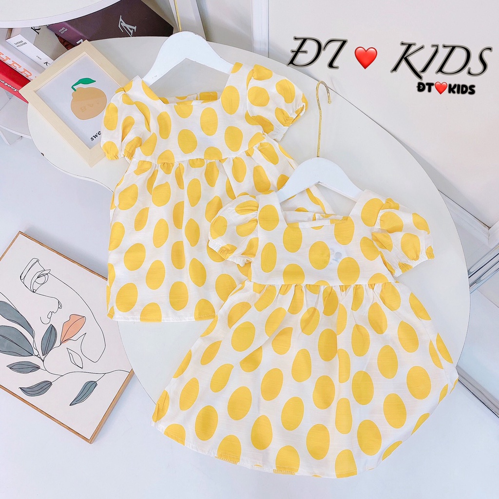 [XẢ HÀNG] Váy Đũi Lụa Siêu Xinh Cho Bé Gái