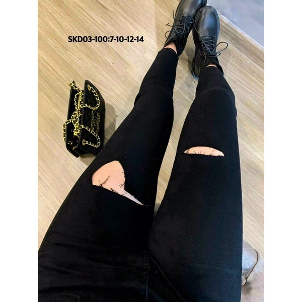 BIGSIZE quần ôm rách kiểu 55-90kg