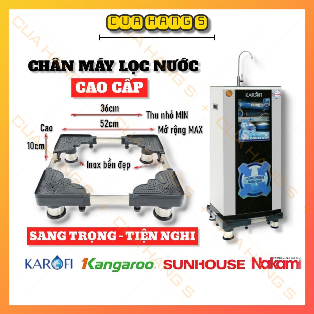 Chân đỡ máy giặt, tủ lạnh trụ inox chống rung ồn cao cấp - BH 2 năm