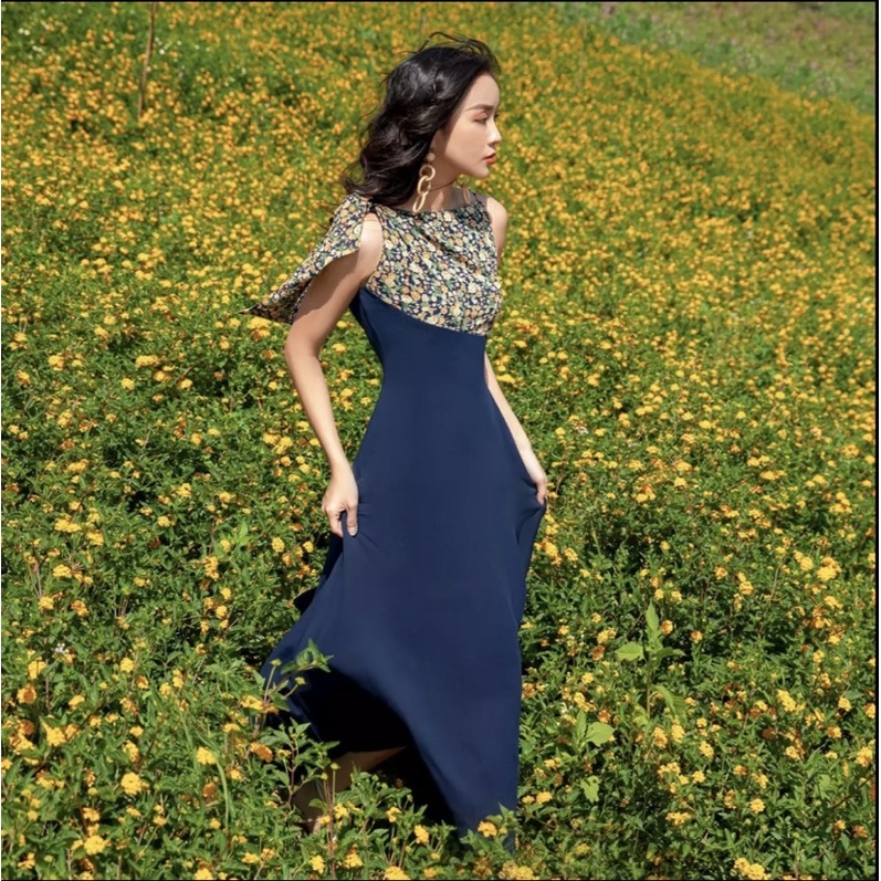 ĐẦM HOA MIDI DRESS OLV
