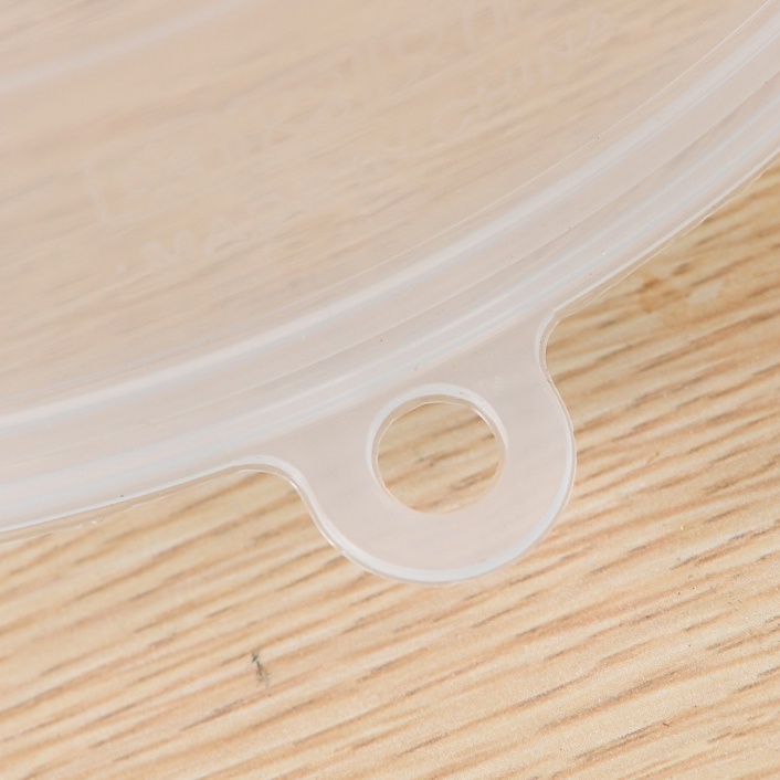 Vỏ bọc lò vi sóng hình tròn trong suốt chống dầu bằng nhựa thông dụng