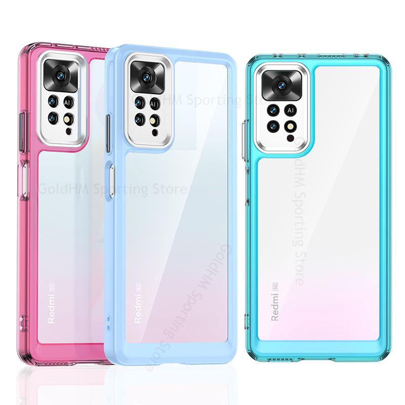 Ốp Điện Thoại Acrylic Trong Suốt Họa Tiết Không Gian Cho Xiaomi Redmi Note 11T 11S 11E 11 5G Redmi Note 11T Pro Plus 5G 4G