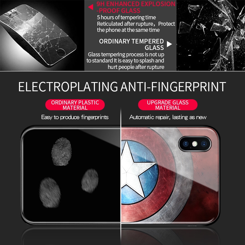 Xiaomi Redmi Note 9S 9T 9 6 7 8 8T Pro Cho Ốp lưng điện thoại In Hình Captain America IronMan