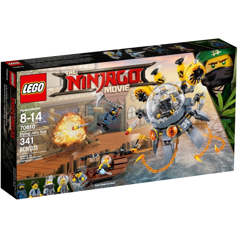 Lego Ninjago 70610 - Flying Jelly Sub - Bộ xếp hình Lego Tàu ngầm bay