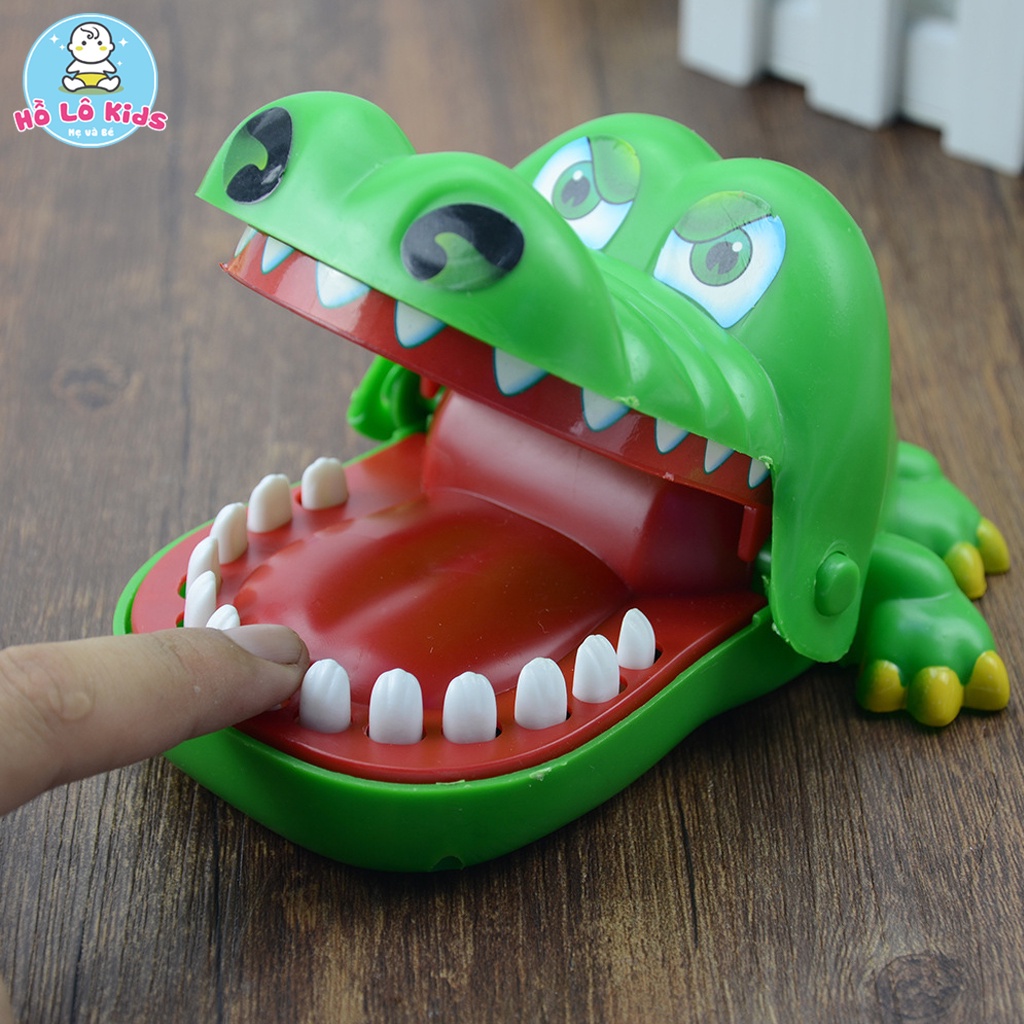 Đồ chơi khám răng cá sấu cắn tay loại to đồ chơi nha sĩ cá sấu Hồ Lô Kids