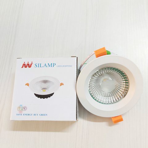 ĐÈN LED DOWNLIGHT ÂM TRẦN COB 10W CÓ KÍNH CHỐNG CHÓA