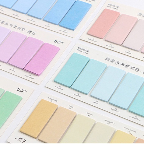 Màu Ghi chú dính Ghi nhớ Pad Nhãn Nhãn dán Dấu trang Notepad Văn phòng trường học Văn phòng phẩm