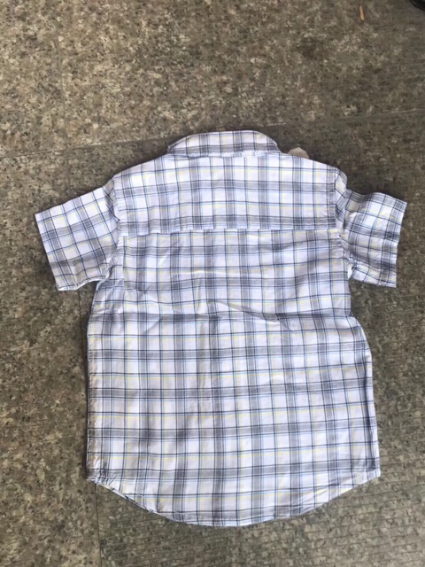 Áo sơ mi sọc caro bé trai disney dư xịn