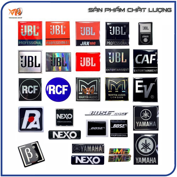 Tem cờ, nhẵn dán thùng loa, loa kéo trang trí, logo thương hiệu " ĐỒNG GIÁ "- 1 CÁI