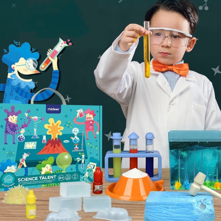 Bộ Đồ Chơi Thực Hành 50 Thí Nghiệm Khoa Học Mideer Science Talent Cho Bé 6+, Đồ Chơi STEM Giáo Dục Trẻ Em - Clever Kids