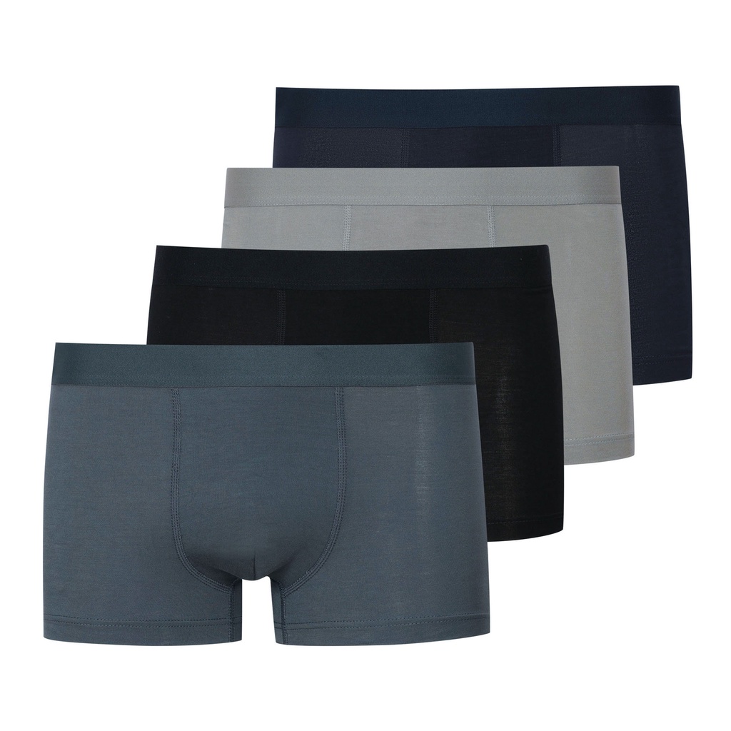 Quần sịp nam boxer bamboo combo 4 quần mát lạnh, kháng khuẩn thương hiệu Palamo