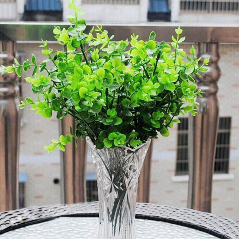 Bộ 7 nhánh cây khuynh diệp nhựa trang trí nội thất