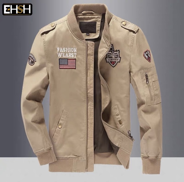 Áo khoác kaki nam bomber đẳng cấp
