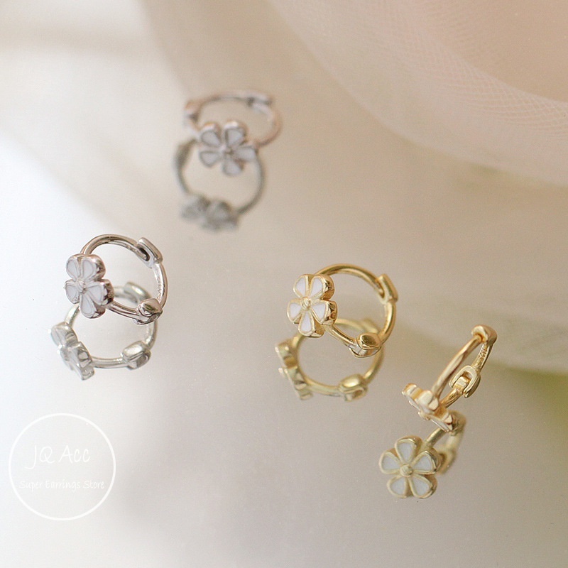 Khuyên Tai Nữ Khuyên Tai Tròn Bông Tai Thời Trang Hình Bông Hoa 14k Không Gây Dị Ứng Cho Nữ