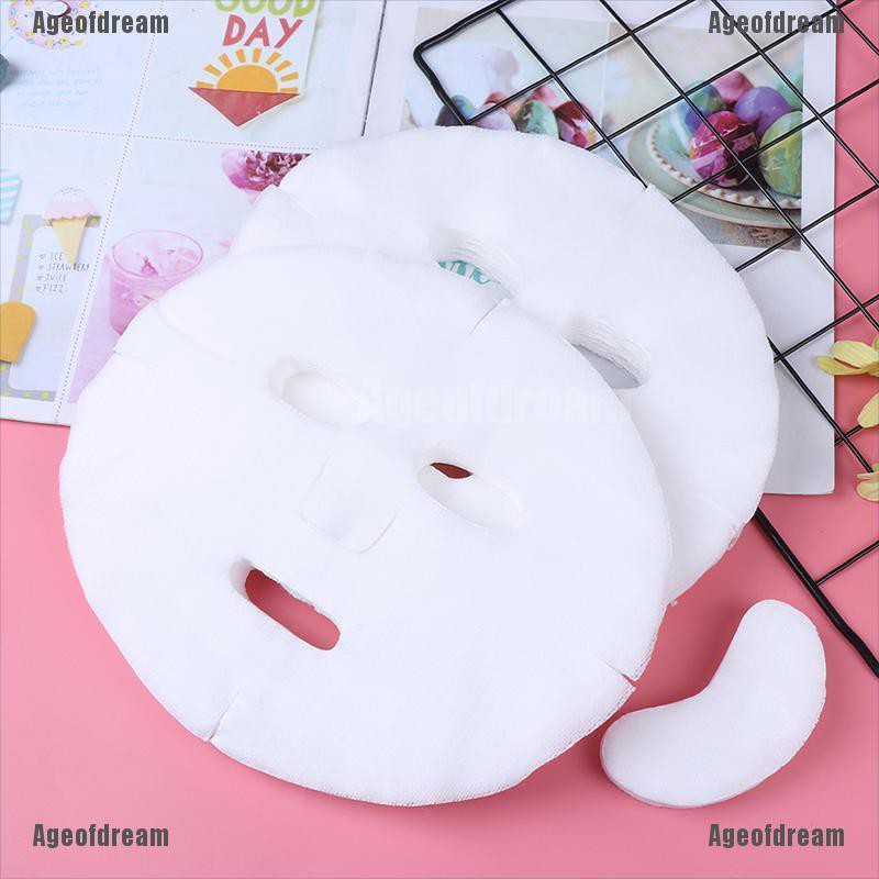[Hàng mới về] Bộ 100 mặt nạ cotton không dệt tự làm