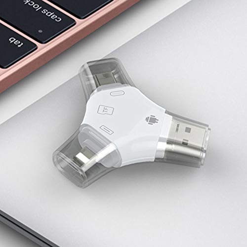 Đầu đọc thẻ nhớ Micro USB 4 trong 1 cho điện thoại iPhone X 6 7 8 Plus