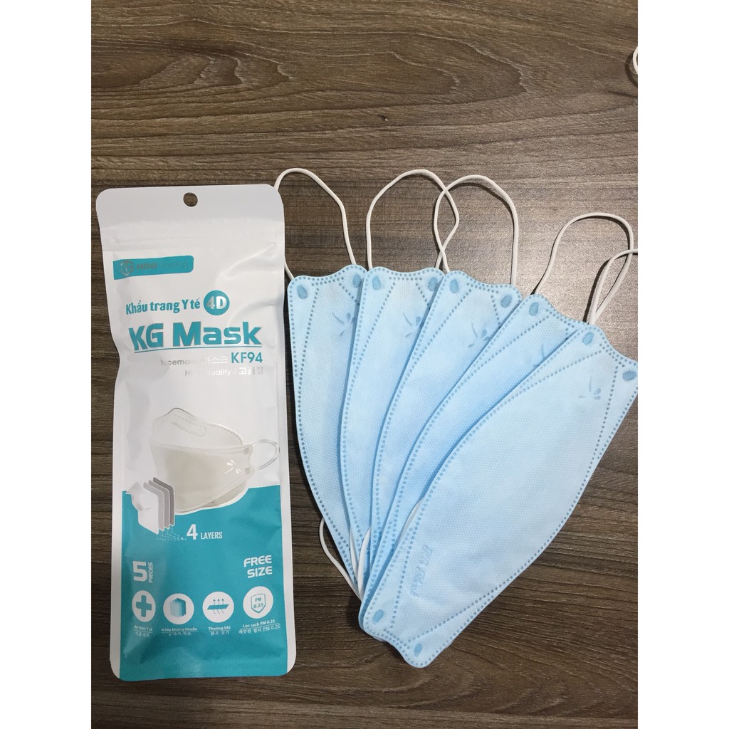 Sỉ 1 Thùng Khẩu Trang 4D KG Mask KF94 Kháng Khuẩn Hàn Quốc