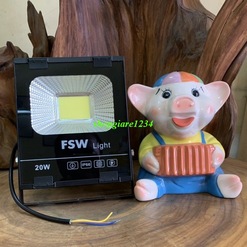 Đèn led pha COB 20w (Hồng, trắng, vàng)-FSW Light - HÀNG CHẤT LƯỢNG CAO - BH 12T