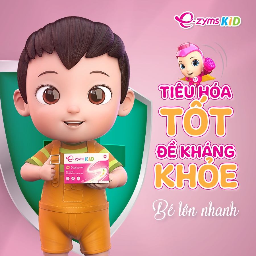 Cốm E-zyms Kid Giúp Bé Ăn Ngon, Tăng Cân, Giảm Táo Bón, Thúc Đẩy Hệ Tiêu Hóa Phát Triển Toàn Diện Hộp 20 Gói TTP030