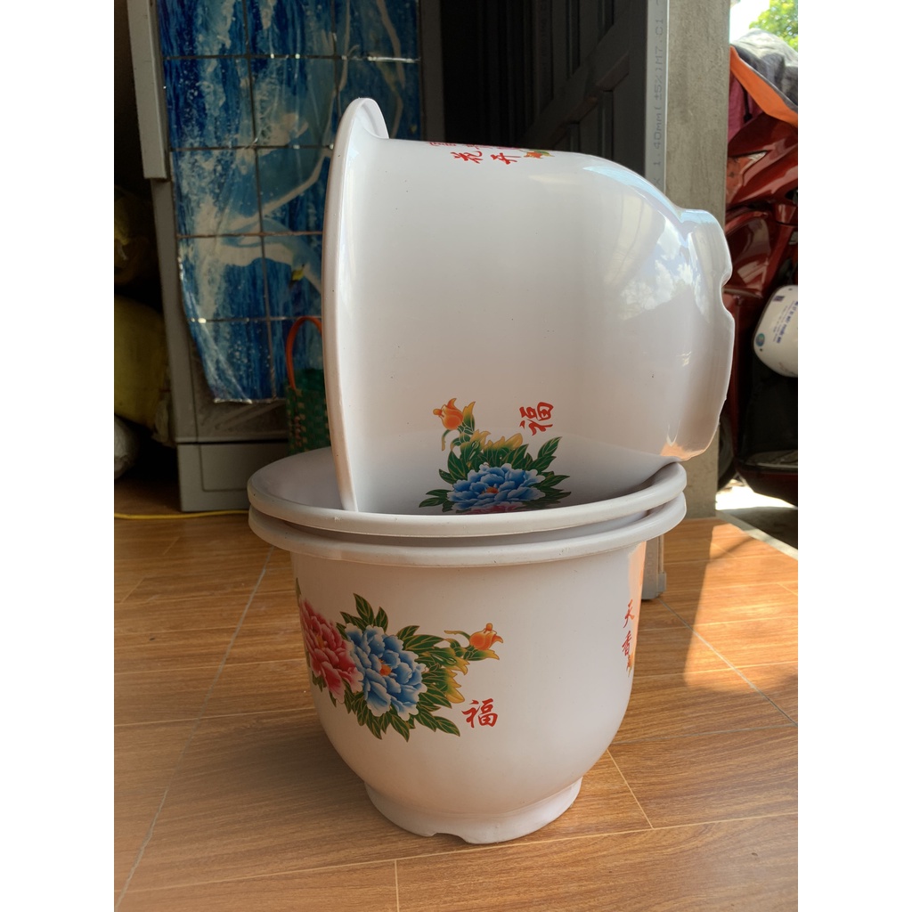 COMBO 15 CHẬU NHỰA HOA MẪU ĐƠN #H330 SIÊU ĐẸP (DỊCH TRUYỀN CHO CÂY, KEO LIỀN SẸO, BẠT PHỦ ĐẤT CHỐNG CỎ MỌC...)