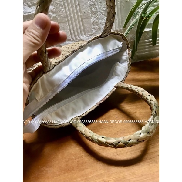 Túi xách cỏ bàng, túi cói size nhỏ cho bé yêu