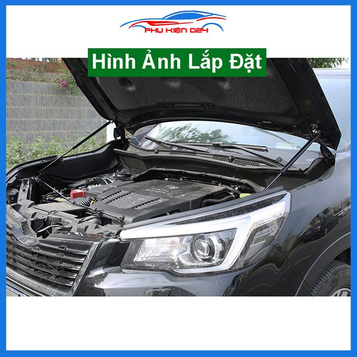 Ty thủy lực chống nắp capo Subaru Forester 2019-2020-2021-2022-2023 hỗ trợ mở tự động kèm phụ kiện lắp