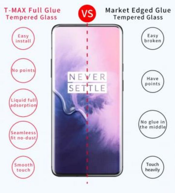 Kính cường lực OnePlus 7 Pro - OnePlus 8 Pro - OnePlus 9 Pro - OnePlus 10 Pro UV T-MAX LIQUID [ CHÍNH HÃNG ]