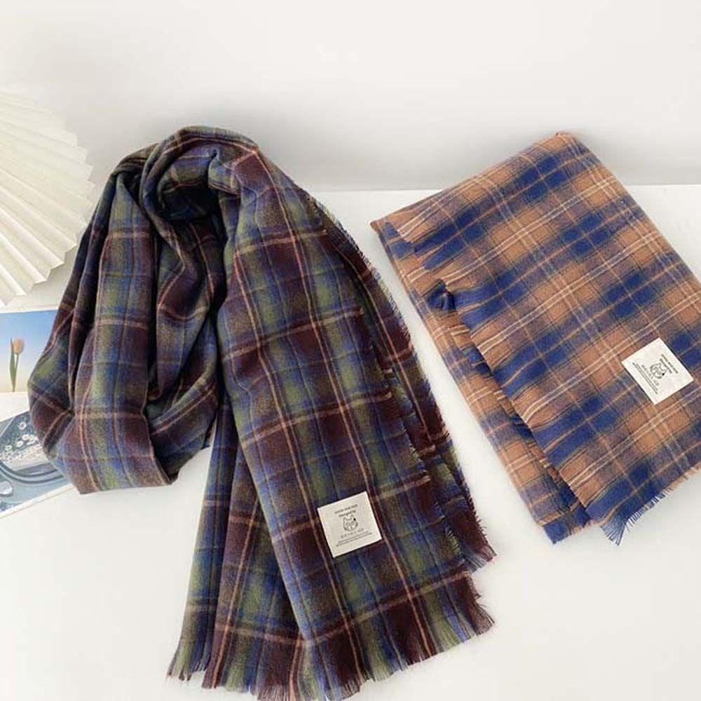 Khăn Choàng Cổ Dài Pashmina Giả Lông Cừu Thời Trang Cho Nữ WMES15H