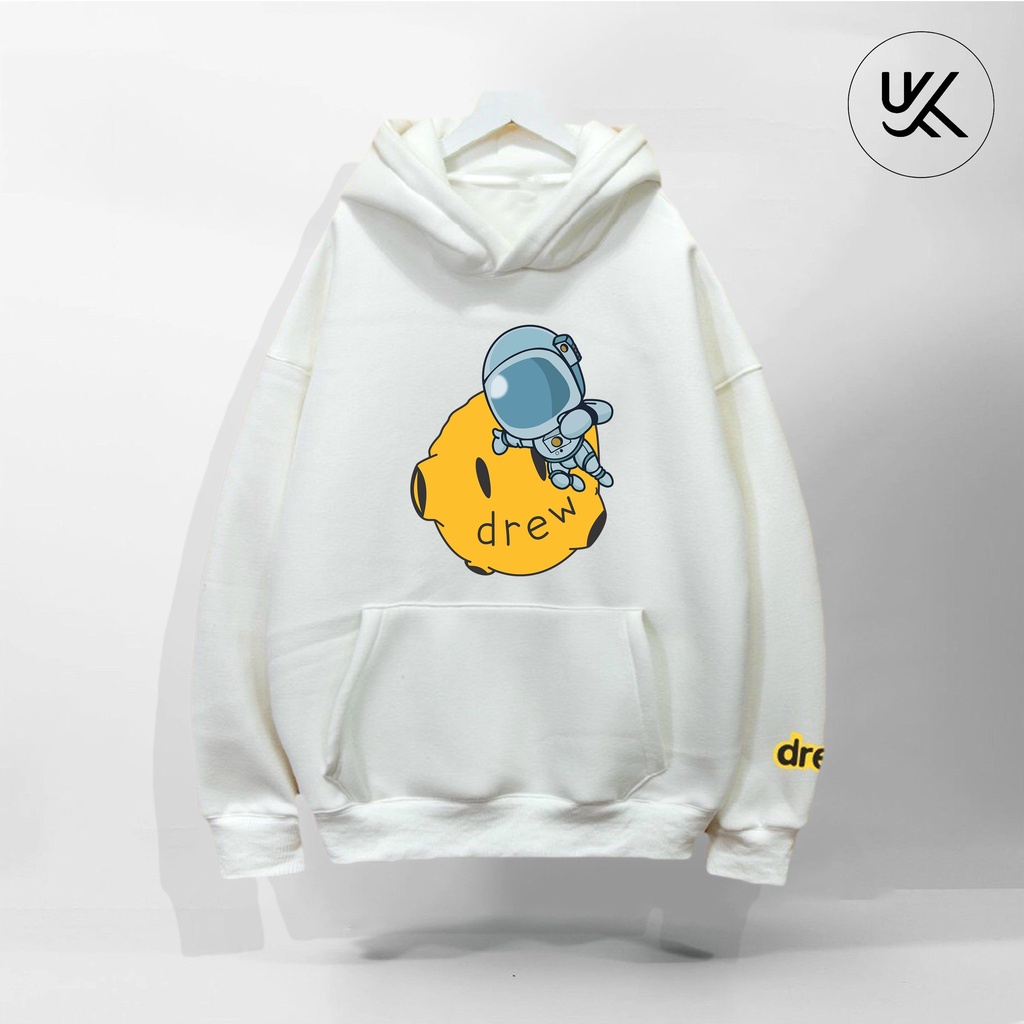Áo khoác Nỉ HOODIE DREW Mặt Cười Phi Hành Gia oversize, Form dáng RỘNG, nỉ bông Cao Cấp Unisex Nam Nữ - KKIMShop