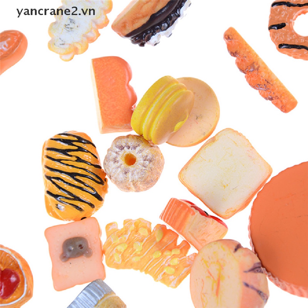 Set 10 Đồ trang trí Thức Ăn / Điện Thoại Mini Trang Trí Nhà Búp Bê DIY {yancrane2.vn}