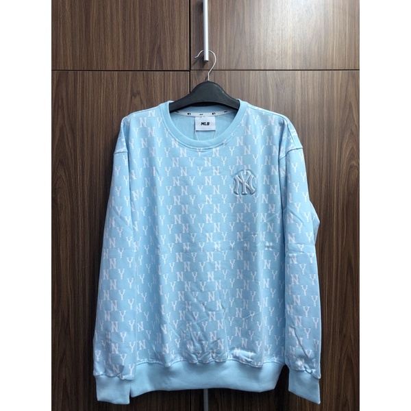 ÁO NỈ M L B MONOGRAM DÀI TAY VẢI DA CÁ DÀY DẶN LOẠI ĐẸP-LOGO THÊU