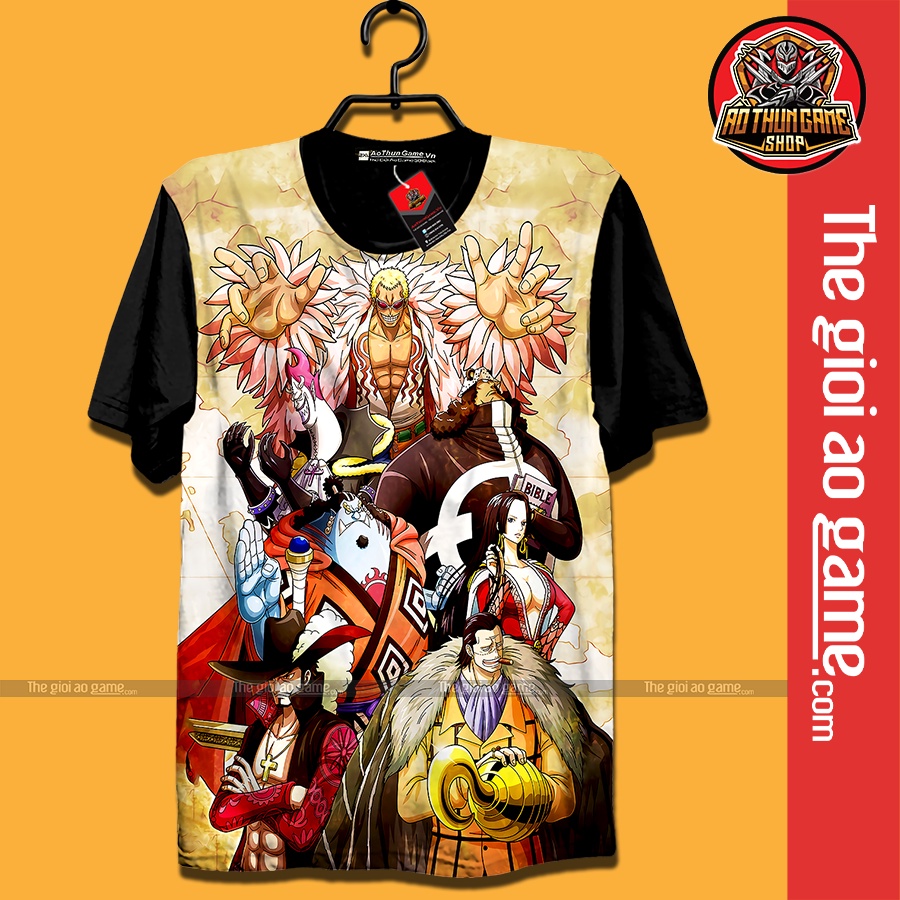 Áo One Piece Thất vũ hải Shichibukai Mihawk, Kuma, Boa Hancock, Crocodile, Jinbe, Moriah, Doflamin | AoThunGameVn