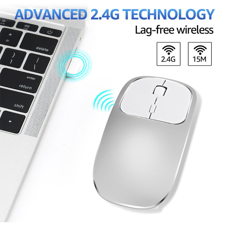 Chuột Không Dây 2 Trong 1 Usb Type C 2.4ghz 1600dpi