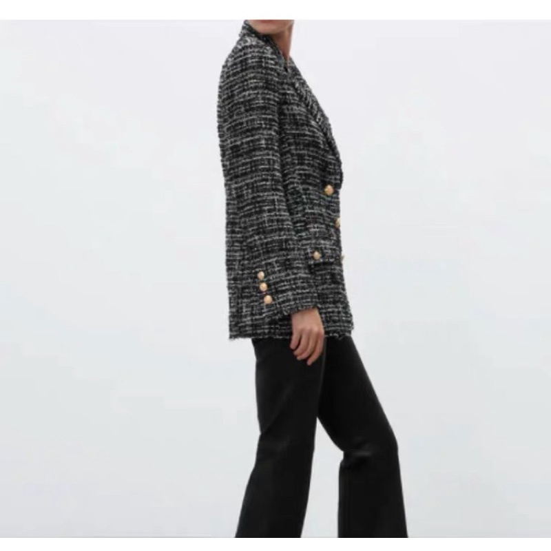 ÁO VEST DẠ TWEED ZARA AUTHENTIC TUỒN STORE