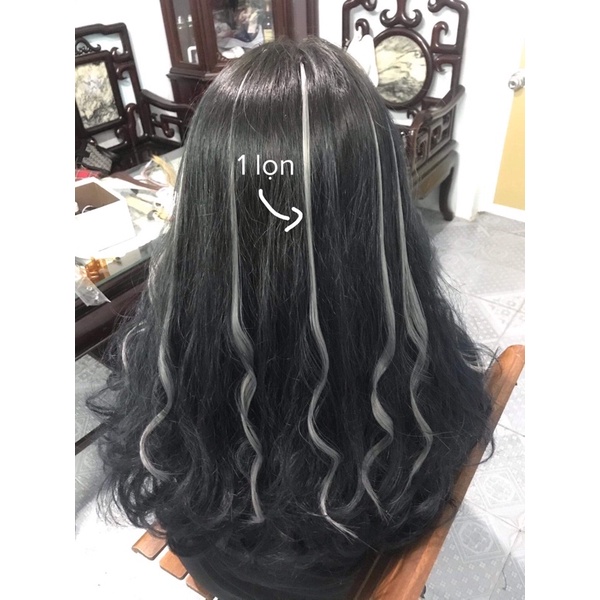 TÓC LIGHT NỐI chất liệu tơ nhân tạo kèm mối nối