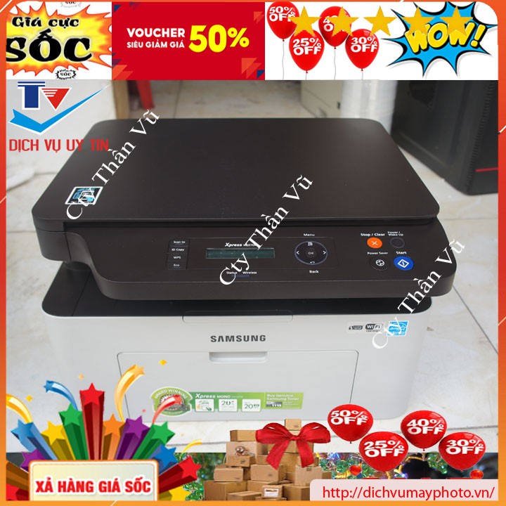 Máy in cũ đa năng Samsung Xpress M2070W M2060W hộp mực mới hàng like new - Máy in cũ Thần Vũ