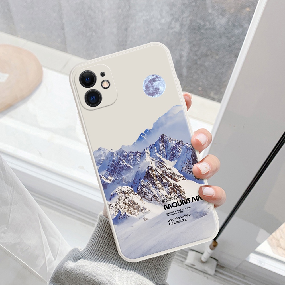 Ốp Điện Thoại Silicon Mềm In Cảnh Núi Tuyết Cho OPPO F9 Pro F1 F3 R9S Plus F7 F1S R9 F17 A73 OPPO Reno 2F 2Z 6Z Reno 4 Pro Reno 5 Pro