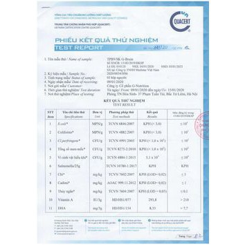 Cốm trí não G-BRAIN hộp 30 gói giúp bé thông minh,trí nhớ tốt