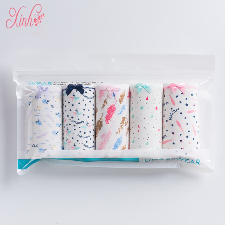 Set 5 Quần Lót Trong Túi Zip Kute Sang Chảnh S10