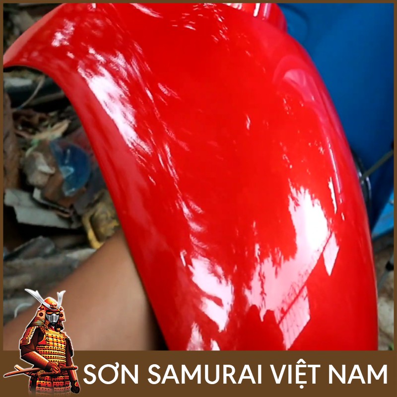 Combo sơn Samurai Màu Đỏ ánh kim 1108 Yamaha