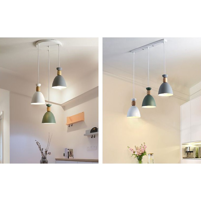 Bộ đèn thả MONSKY HATSMED cao cấp kèm bóng LED chuyên dụng và đế ốp trần