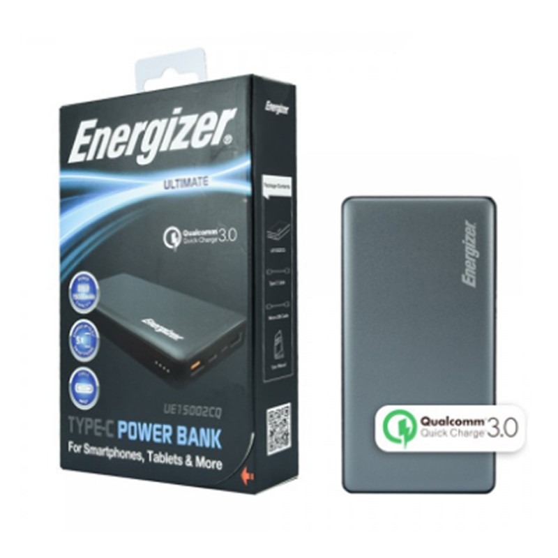 Pin sạc dự phòng Energizer UE15002CQ - Quick Charge 3.0 - Dung Lượng 15000mah.