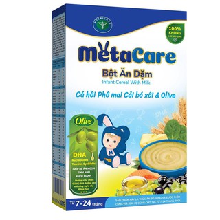 Bột ăn dặm Metacare hộp giấy 200gam (Date T10/2020)