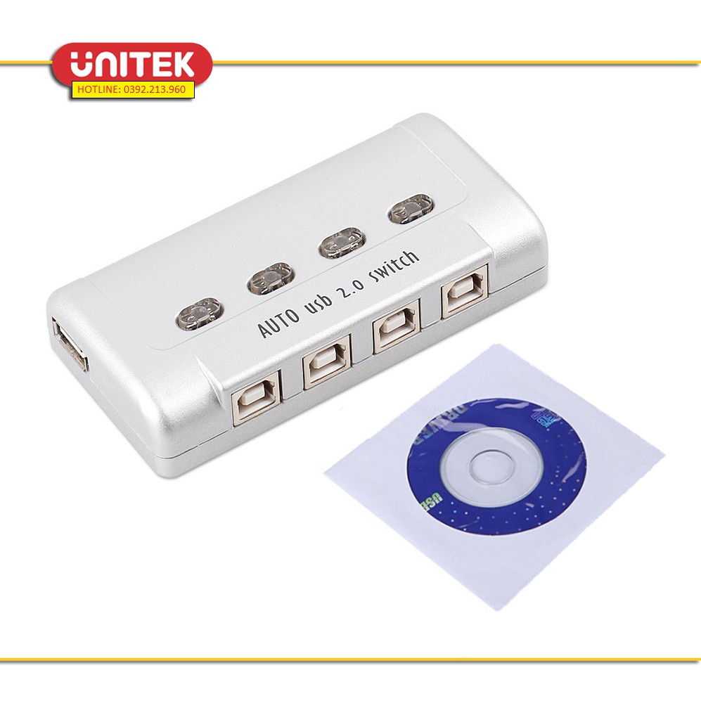 Bộ chia sẻ máy in tự động 1 ra 4 MT viki SW241