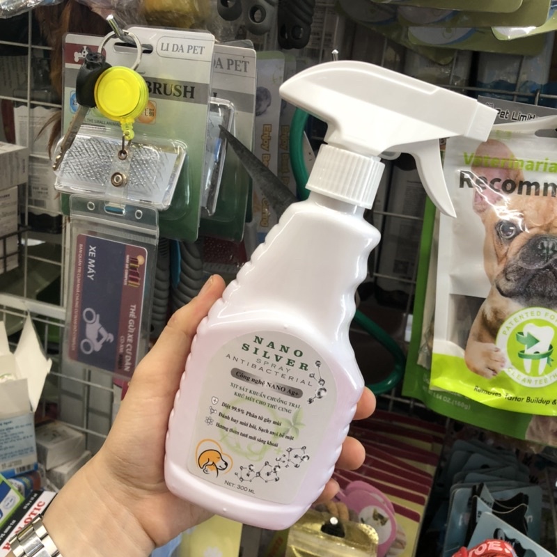 Xịt sát khuẩn chuồng trại, khử mùi cho thú cưng công nghệ Nano Bạc