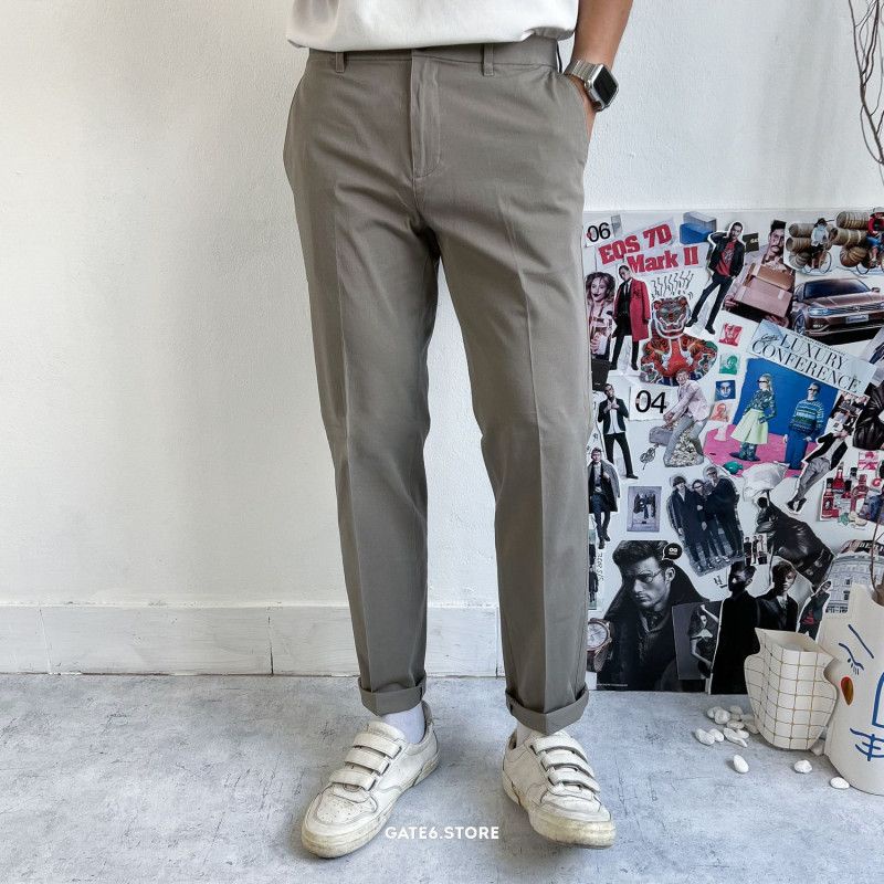Quần Kaki Nam GD, quần dài âu công sở dáng Pencil Fit phong cách Hàn Quốc tối giản - GATE6 - #4807